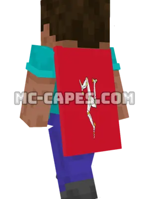 Isle of Man Flag Minecraft cape worn on a player