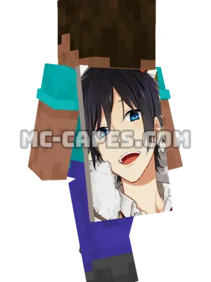 Izumi Miyamura Minecraft cape worn on a player