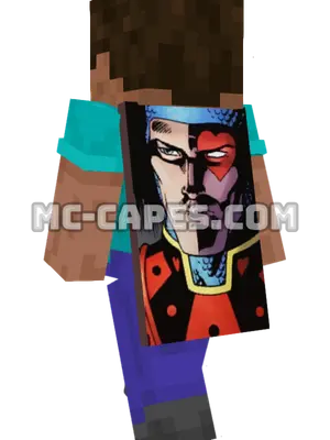 Jack of Hearts Minecraft cape worn on a player