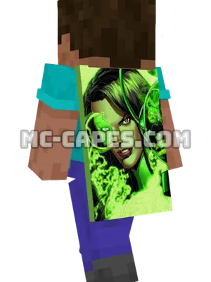 Jessica Cruz Minecraft cape worn on a player