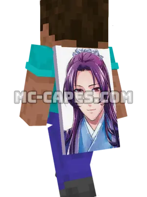 Jinshi Minecraft cape worn on a player