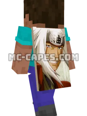 Jiraiya Minecraft cape worn on a player