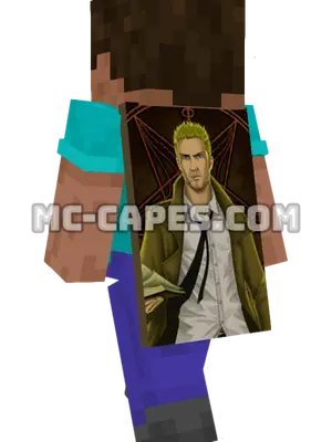 John Constantine Minecraft cape worn on a player