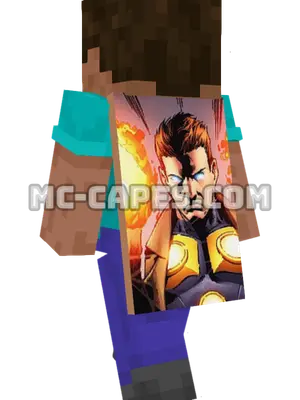 Justice Minecraft cape worn on a player
