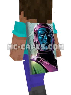 Kang Minecraft cape worn on a player