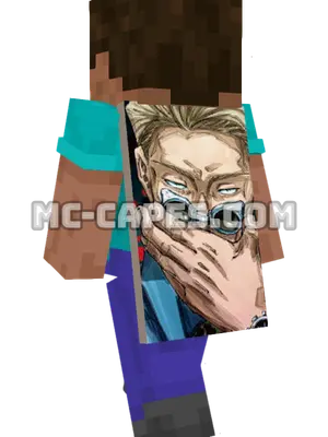 Kento Nanami Minecraft cape worn on a player