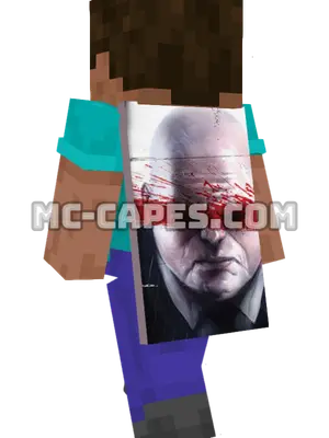 Kingpin Minecraft cape worn on a player