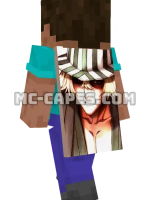 Kisuke Urahara Minecraft cape worn on a player