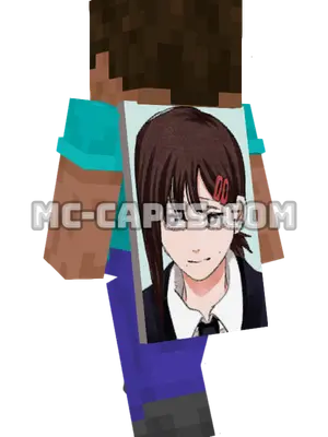 Kobeni Higashiyama Minecraft cape worn on a player
