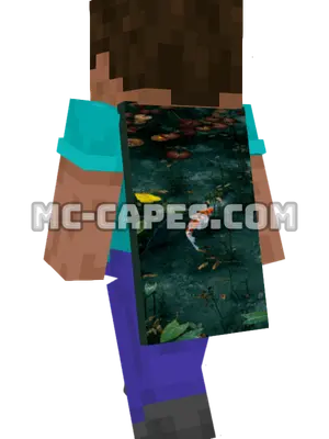 Koi Fish Minecraft cape worn on a player
