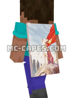 Krypto Minecraft cape worn on a player