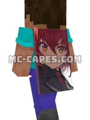Kurena Kukumila Minecraft cape worn on a player