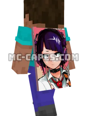 Kyouka Jirou Minecraft cape worn on a player