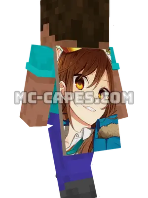 Kyouko Hori Minecraft cape worn on a player