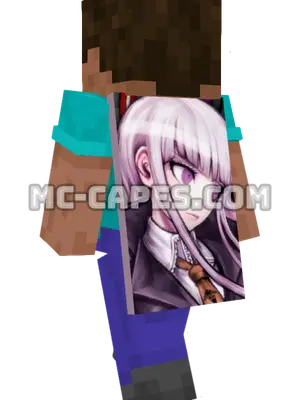 Kyouko Kirigiri Minecraft cape worn on a player