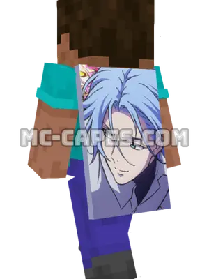 Langa Hasegawa Minecraft cape worn on a player