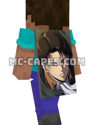Levi Minecraft cape worn on a player