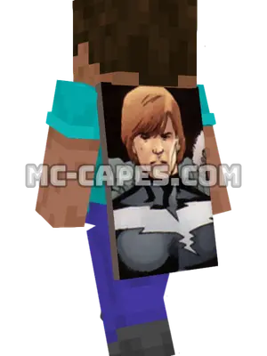 Lightning Lord Minecraft cape worn on a player