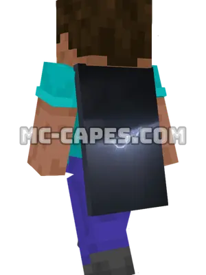 Lightning Storm Minecraft cape worn on a player