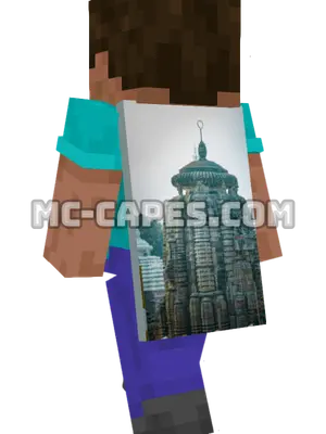 Lingaraja Temple Minecraft cape worn on a player