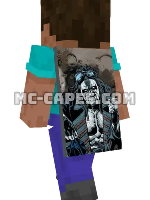Lobo Minecraft cape worn on a player