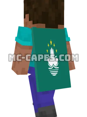 Macau Flag Minecraft cape worn on a player