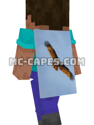 Majestic Eagle Minecraft cape worn on a player