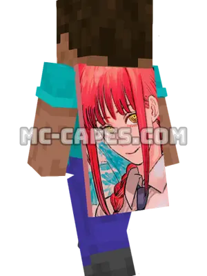 Makima Minecraft cape worn on a player
