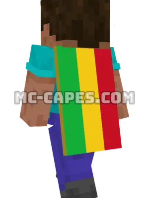 Mali Flag Minecraft cape worn on a player