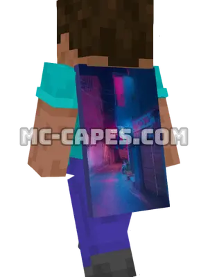 Man On Street Minecraft cape worn on a player