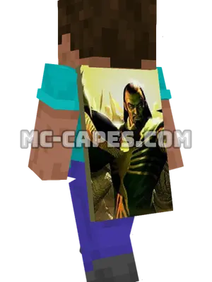Mandarin Minecraft cape worn on a player