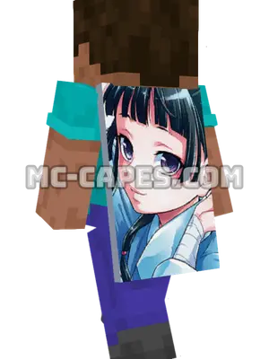 Maomao Minecraft cape worn on a player