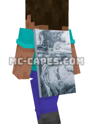 Marble Texture Minecraft cape worn on a player
