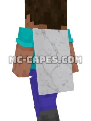 Marble Texture Minecraft cape worn on a player
