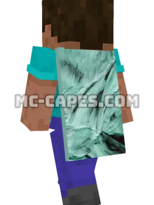 Marbled Texture Minecraft cape worn on a player