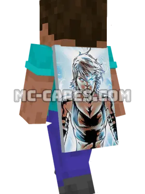 Marvel Girl Minecraft cape worn on a player