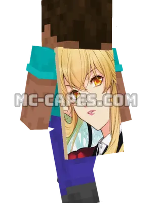 Mary Saotome Minecraft cape worn on a player
