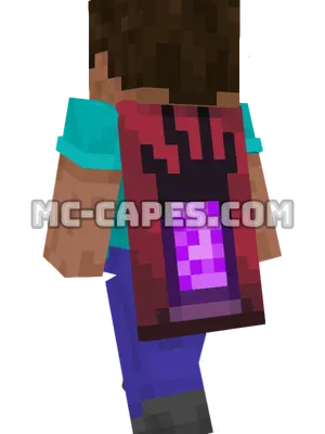 Menace Minecraft cape worn on a player