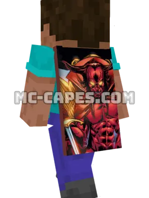 Mephisto Minecraft cape worn on a player