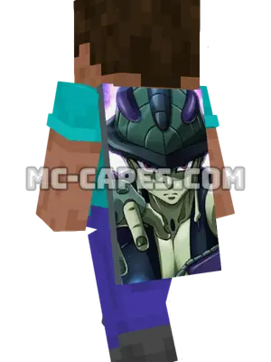 Meruem Minecraft cape worn on a player