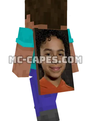 Micah Sanders Minecraft cape worn on a player