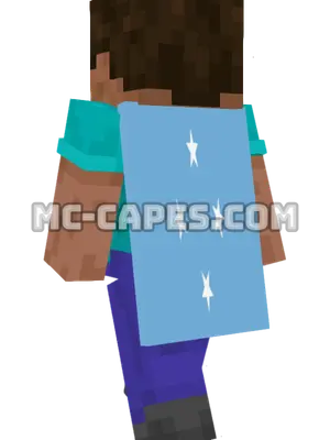 Micronesia Flag Minecraft cape worn on a player
