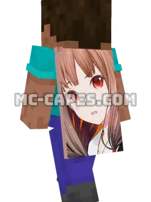 Miko Iino Minecraft cape worn on a player