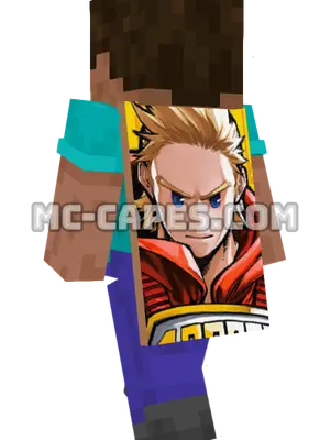 Mirio Togata Minecraft cape worn on a player