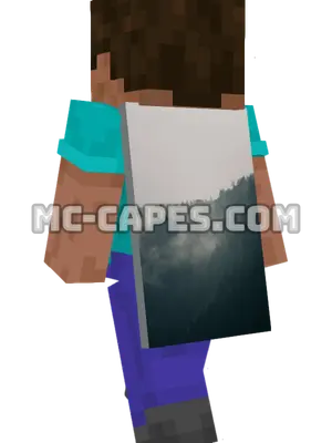 Misty Forest Minecraft cape worn on a player