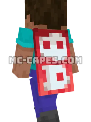 Mojang Studios Minecraft cape worn on a player