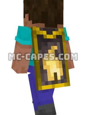 Mojira Moderator Minecraft cape worn on a player