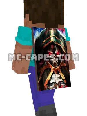 Momonga Minecraft cape worn on a player