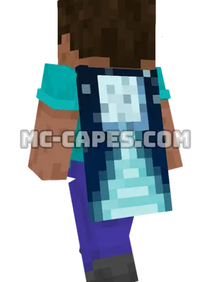 Moonlight Trail Minecraft cape worn on a player