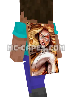 Moonstone Minecraft cape worn on a player